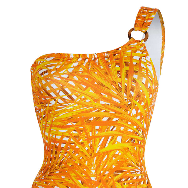 Women's designer one-piece patterned swimsuit